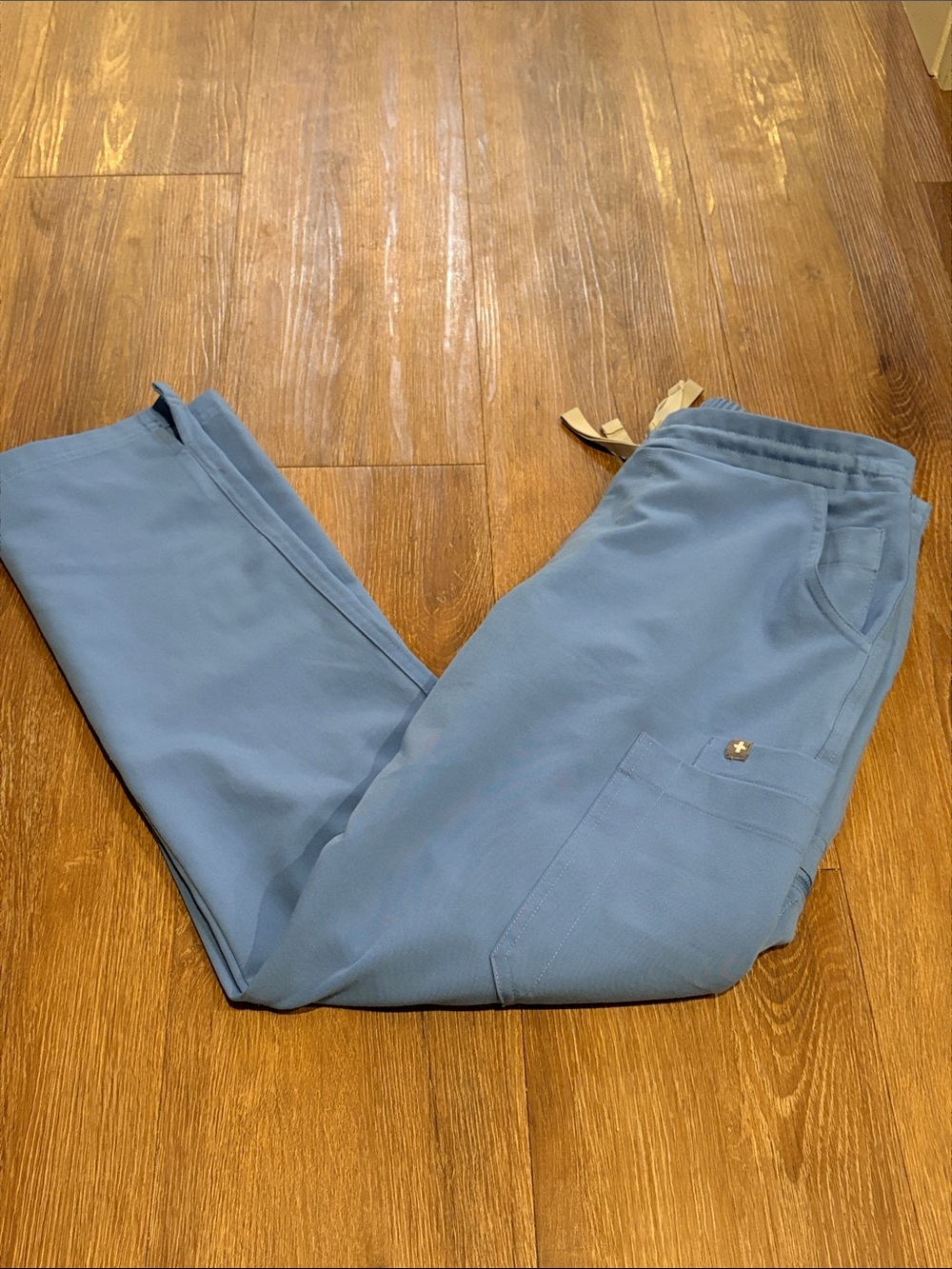 Figs light Blue Cargo scrub Pant size xs